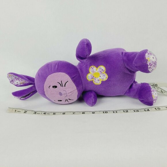 Easter Bunny 15 inch Plush Purple Rabbit Spring Flowers Stuffed Animal Toy - Picture 6 of 6